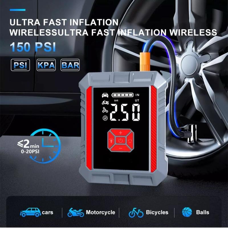 8500A Car Jump Starter & Battery Booster – 26,800mAh Power Bank with Air Compressor