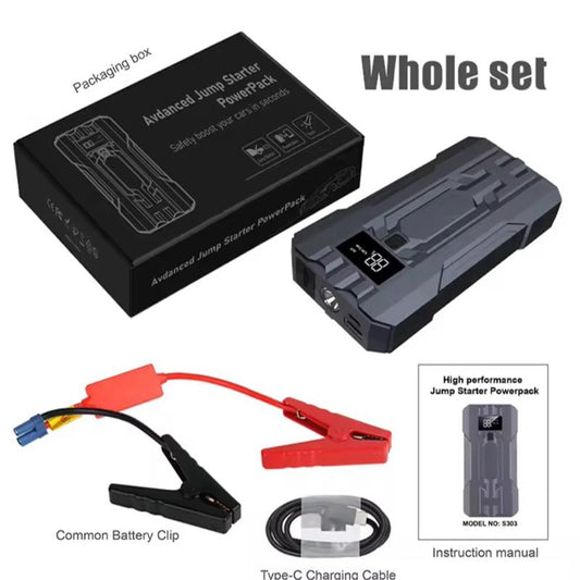 6000A Car Jump Starter & Power Bank – LCD & USB Charger