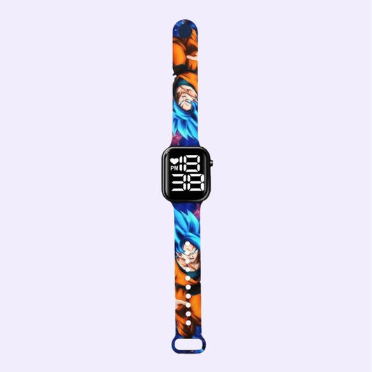 Kids Smart Watches Show Date and Time with Cartoon printed Straps