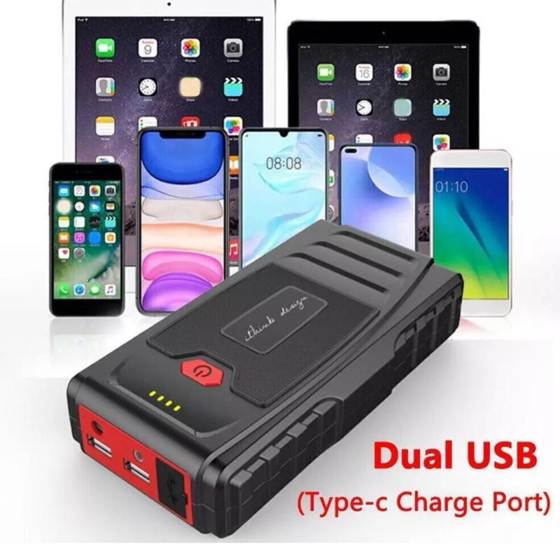 30,000mAh Car Jump Starter & Power Bank – Portable Battery Booster for Cars & Trucks