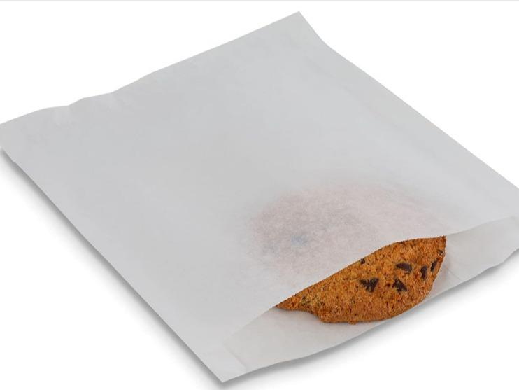 White Wax Paper Bakery Bags Grease-Proof for Cookies & Chips - Wholesale