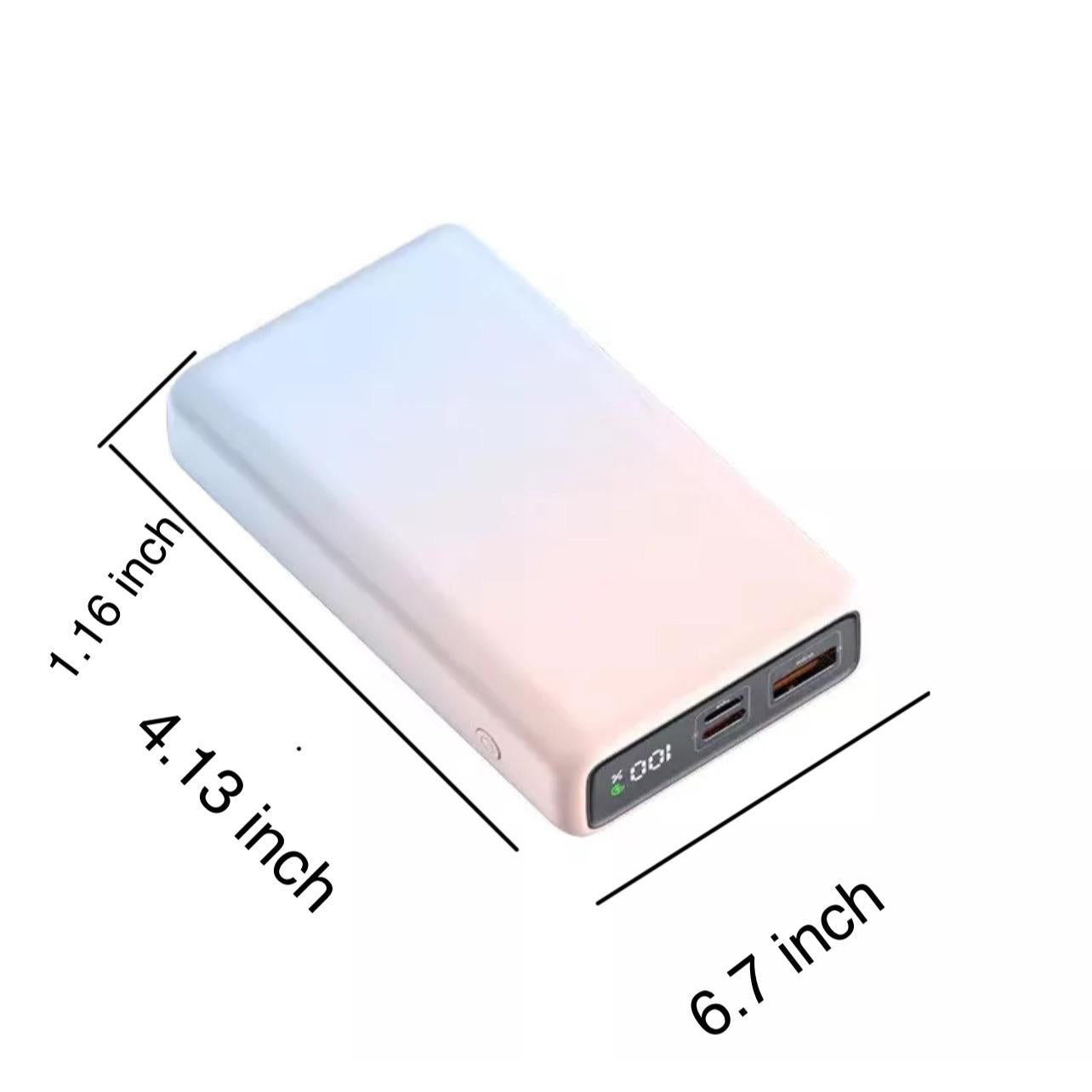 10000mAh Power Bank with Fast Charging & 3 Cables for iPhone & Samsung