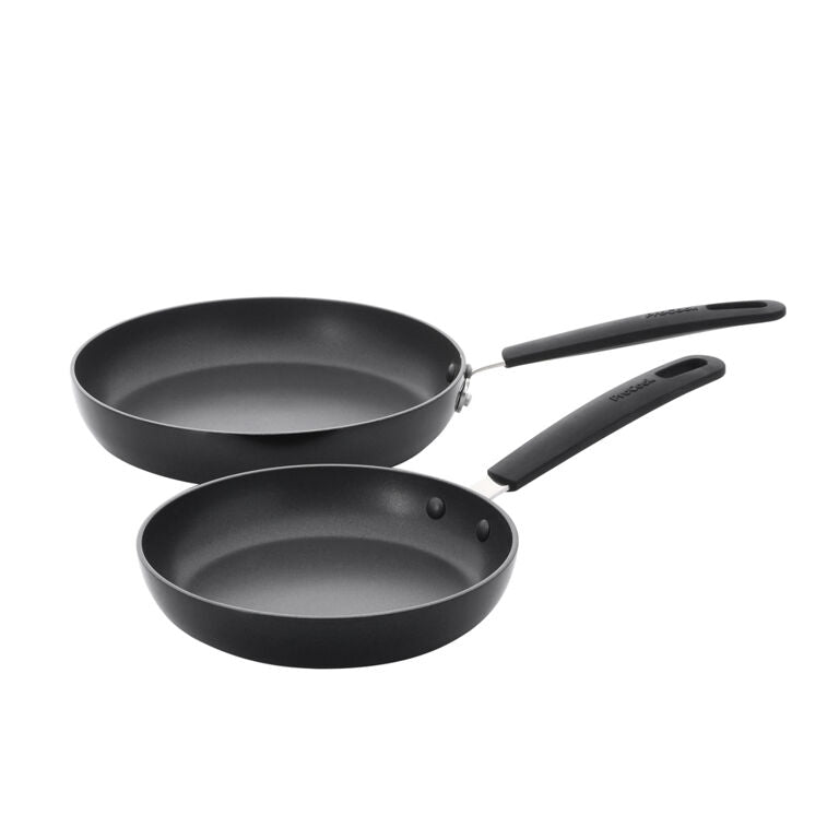 Non-Stick Frying Pan Set – 24cm, 28cm, 30cm with Wooden Handle, Induction Compatible