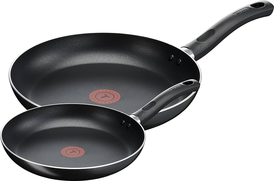 Non-Stick Frying Pan Set – 24cm, 28cm, 30cm with Wooden Handle, Induction Compatible