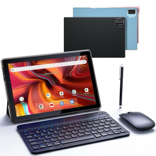 10-inch Android Tablet – 6+6GB RAM, 128GB Storage, 1080p Resolution, Keyboard, Mouse & Touch Pen