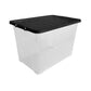 Damp Proof Plastic Storage Containers – 24L, 35L, 50L with Black Lid