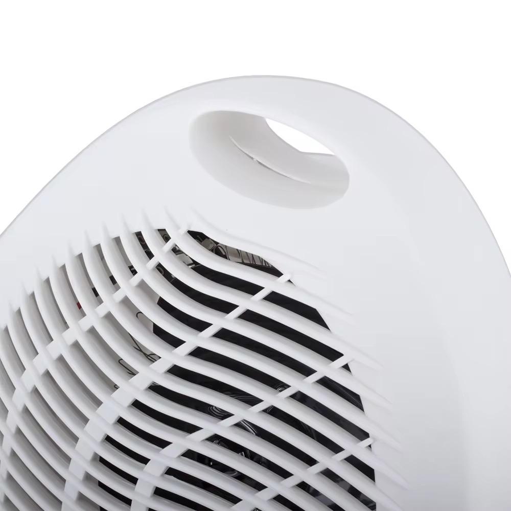 Upright Fan Heater – Portable Electric, Adjustable Heating, Black/White