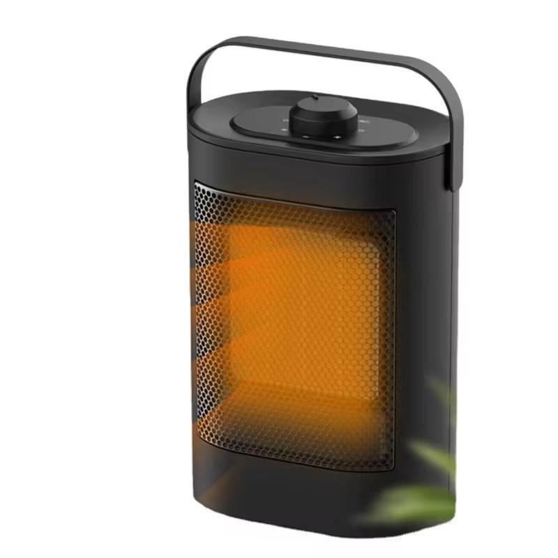 Electric Heater 1500W Fast Heating 3 Heat Settings Adjustable Black Colour