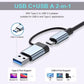 Portable 8-Port USB Hub – USB 3.0/2.0, Card Reader & Universal Adapter