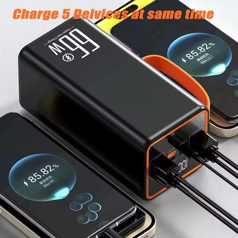 50000mAH Power bank with Emergency Camping Light