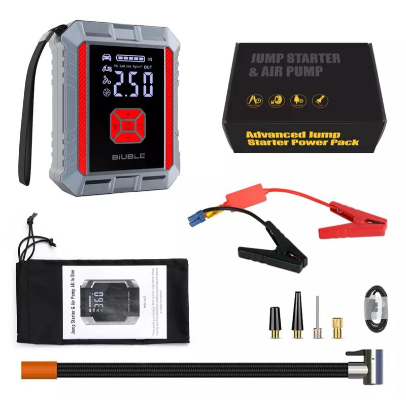 8500A Car Jump Starter & Battery Booster – 26,800mAh Power Bank with Air Compressor