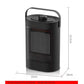 Electric Heater 1500W Fast Heating 3 Heat Settings Adjustable Black Colour