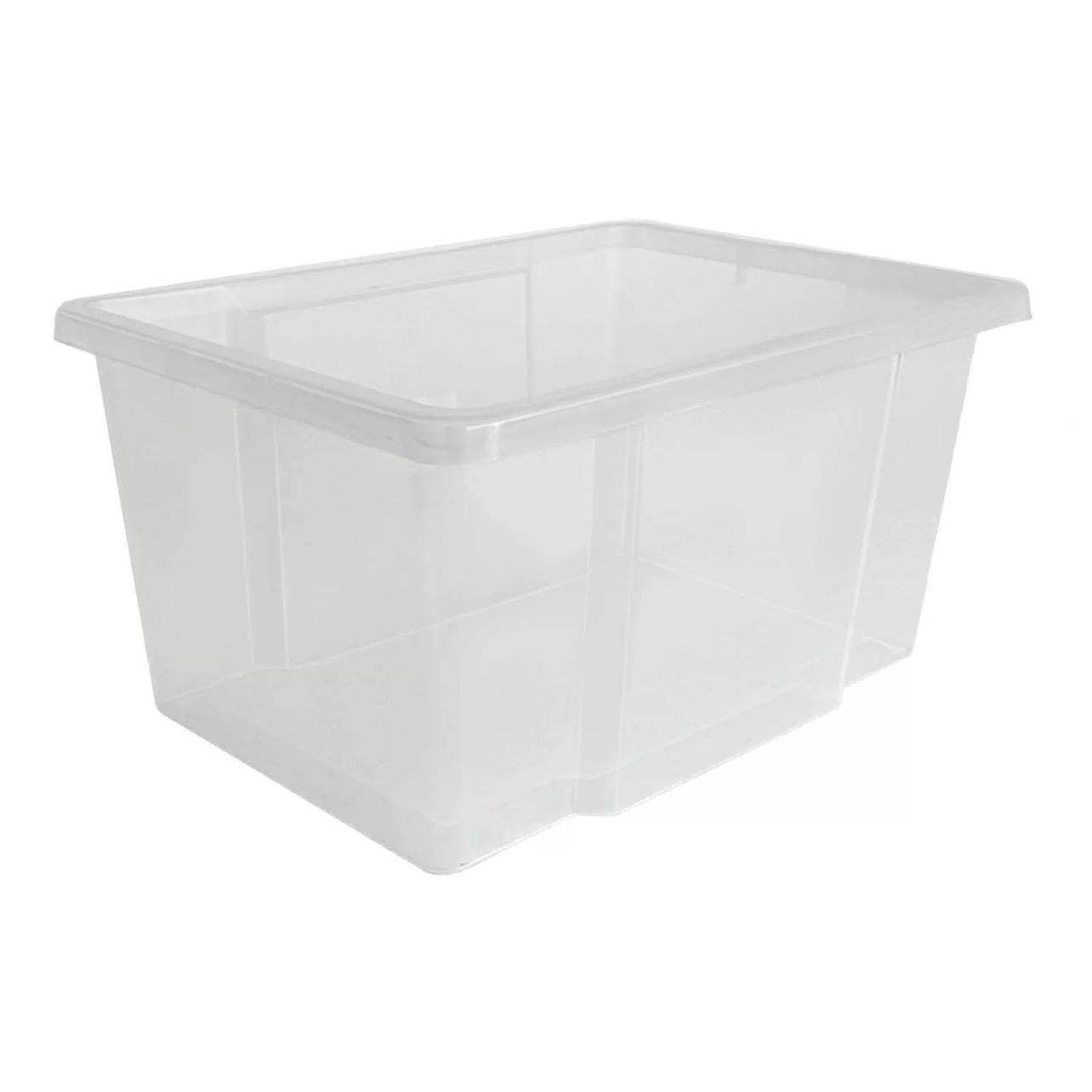 Damp Proof Plastic Storage Containers – 24L, 35L, 50L with Black Lid