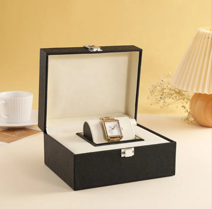 Luxury High Quality Custom Logo Gift Packaging Display Single Watch Box Case