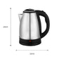 1.8L Cordless Electric Kettle 1500W 360° Stainless Steel Jug