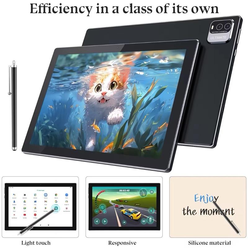 10-inch Android Tablet – 6+6GB RAM, 128GB Storage, 1080p Resolution, Keyboard, Mouse & Touch Pen