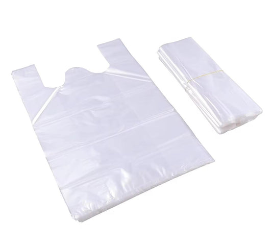 Plastic Vest Carrier Bags S3, S4, Jumbo, Orange Thankyou Bags.