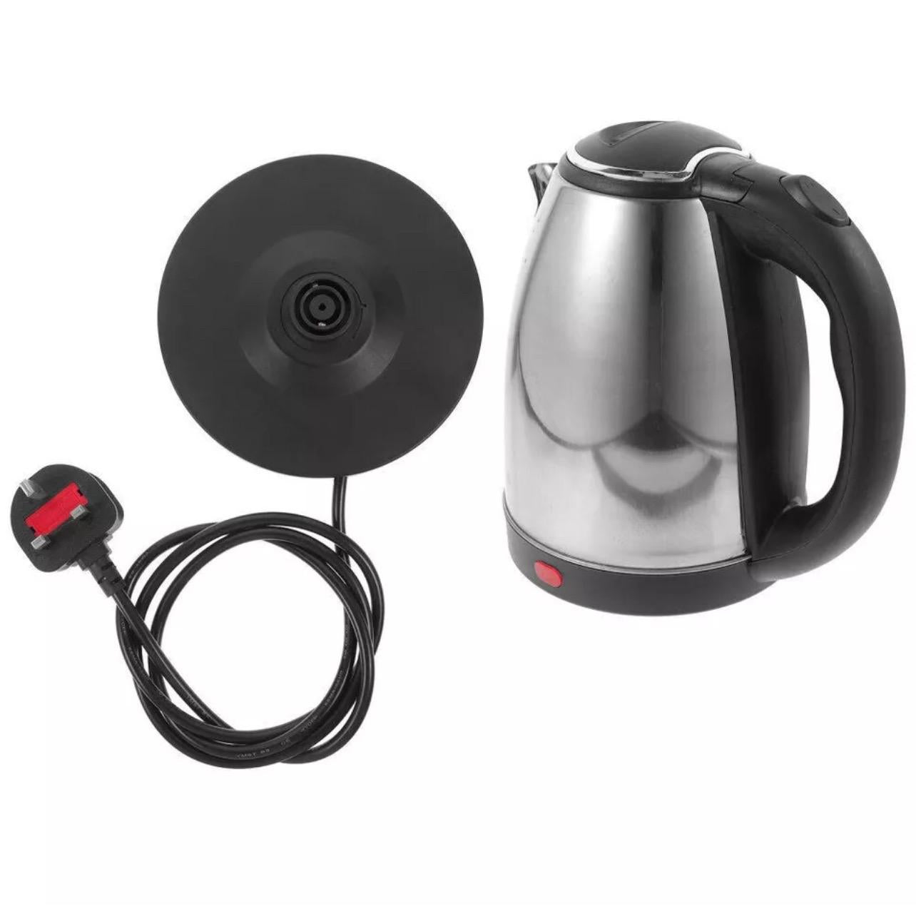 1.8L Cordless Electric Kettle 1500W 360° Stainless Steel Jug