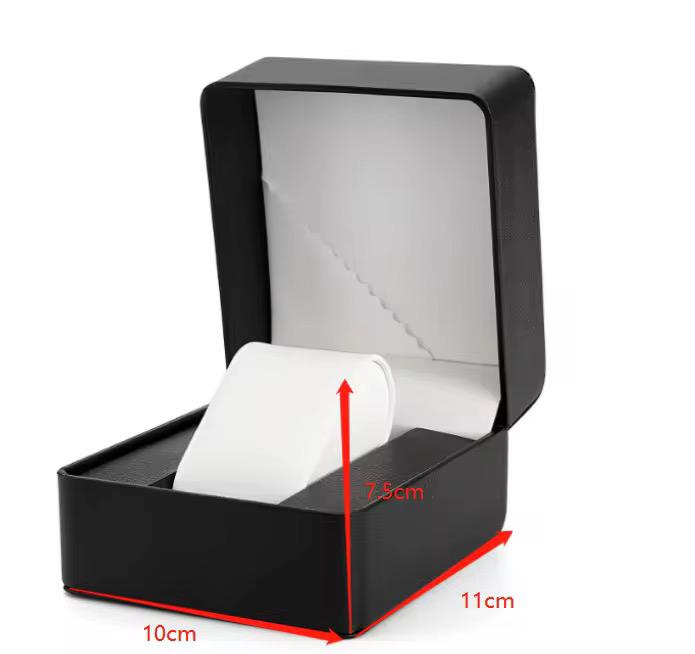 Luxury PU Leather Watch Box – Custom Logo, Single Slot Gift Case