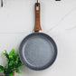 Non-Stick Frying Pan Set – 24cm, 28cm, 30cm with Wooden Handle, Induction Compatible