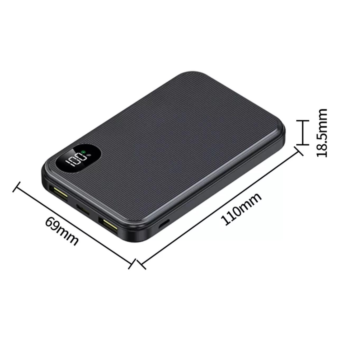 10000mAh Slim Power Bank for Fast Charging iPhone & Samsung