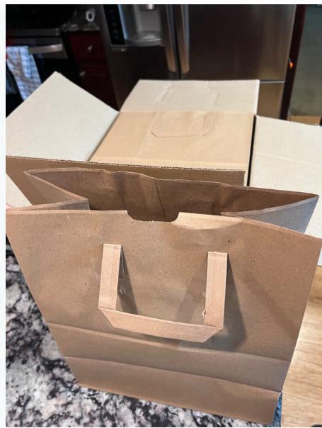 Paper Bags with Handle Small, Medium, Large for Groceries & Takeaway