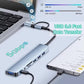 Portable 8-Port USB Hub – USB 3.0/2.0, Card Reader & Universal Adapter