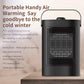 Electric Heater 1500W Fast Heating 3 Heat Settings Adjustable Black Colour