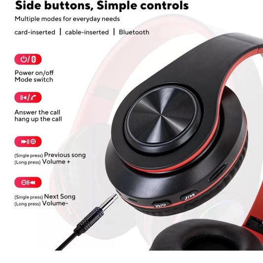 Noise Canceling Wireless Bluetooth Over-Ear 5.0 Headphones