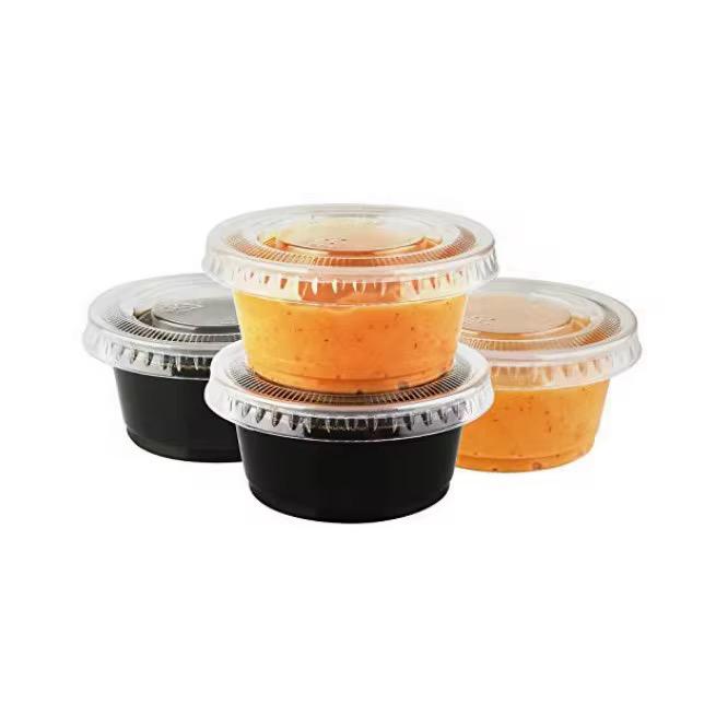 Leak-Proof Plastic Containers: 2oz, 4oz, 8oz, 12oz