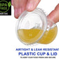 Leak-Proof Plastic Containers: 2oz, 4oz, 8oz, 12oz