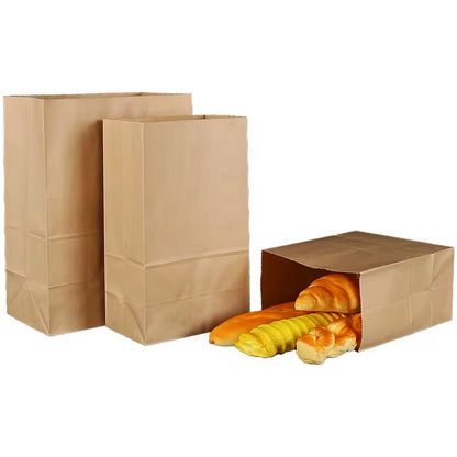 Brown SOS Paper Bags: Small, Medium, Large for Grocery, Takeaway, & Parties