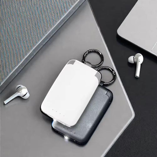 4000mAH keychain Portable Power Bank with Torch Light