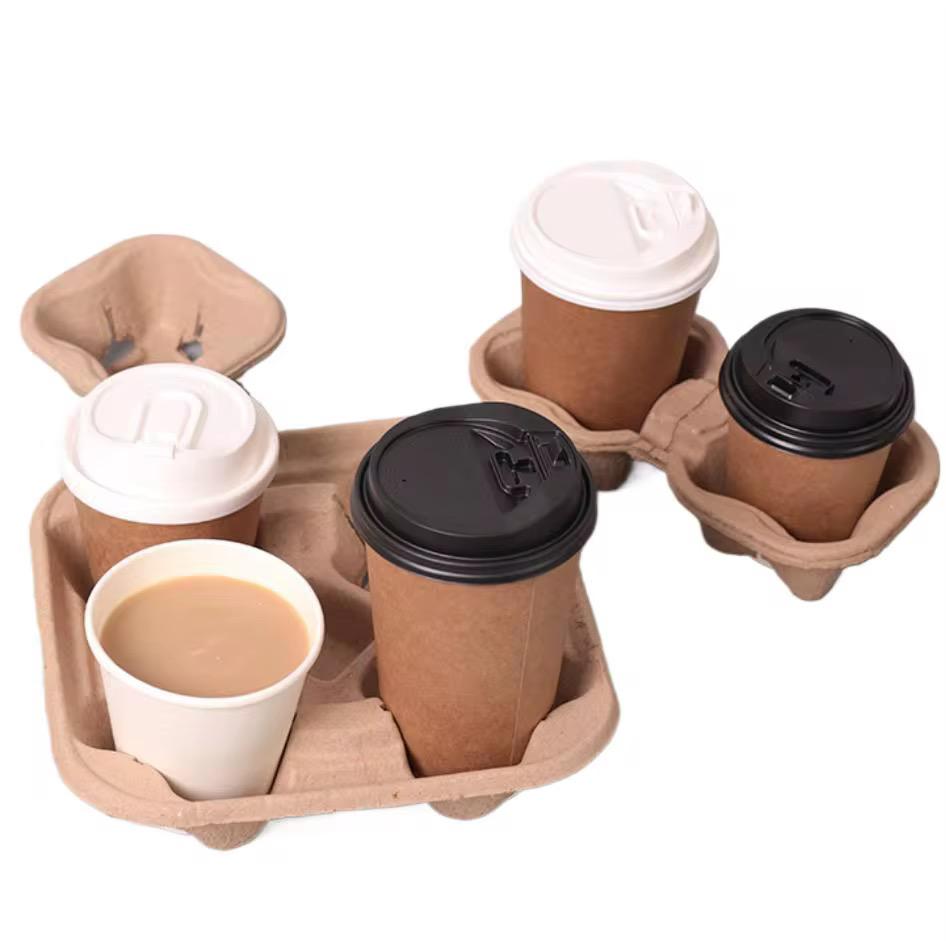 300-Pack Paper Cup Holders for Drinks & Delivery Wholesale